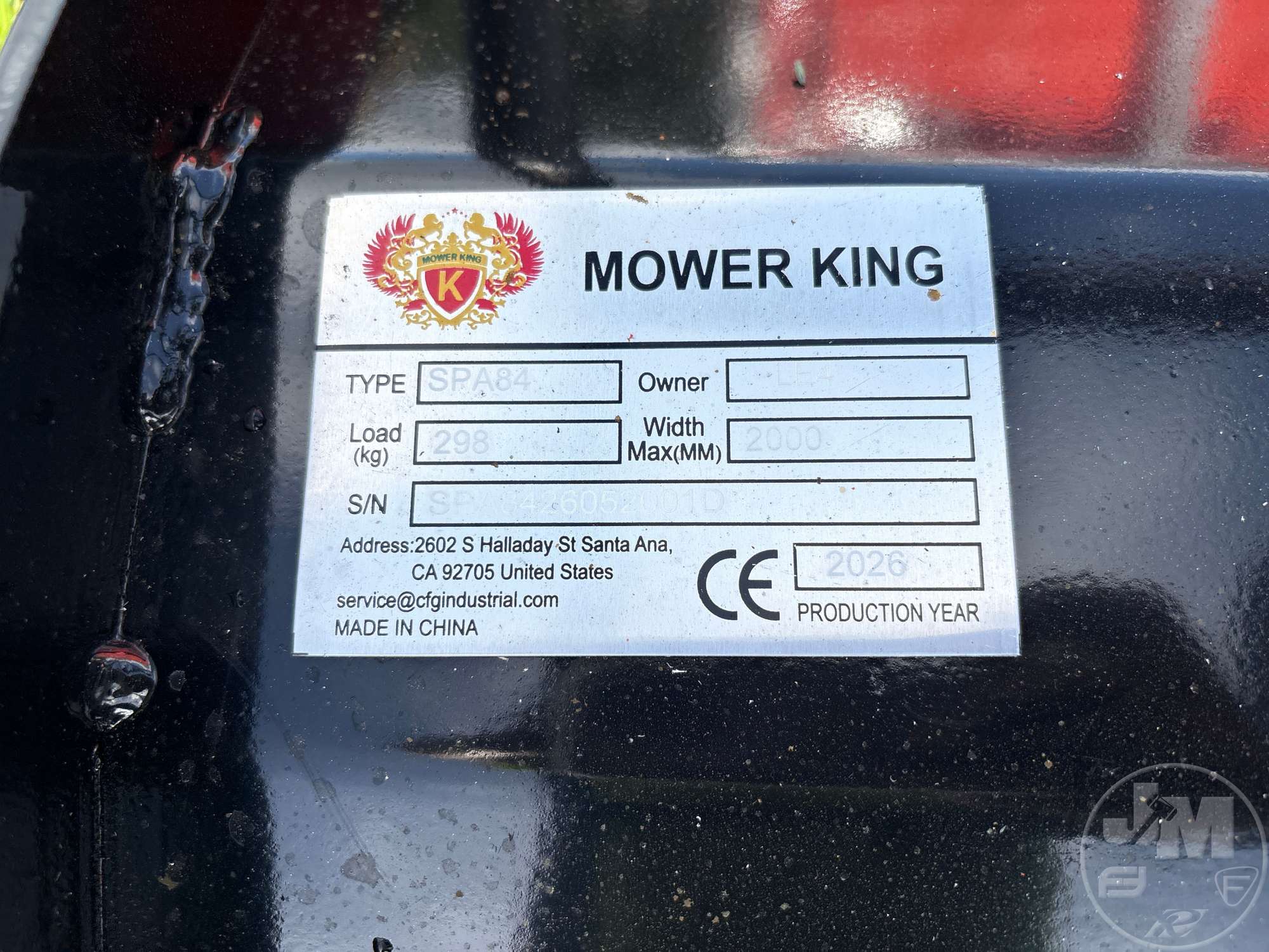 2026 Mower King SPA84