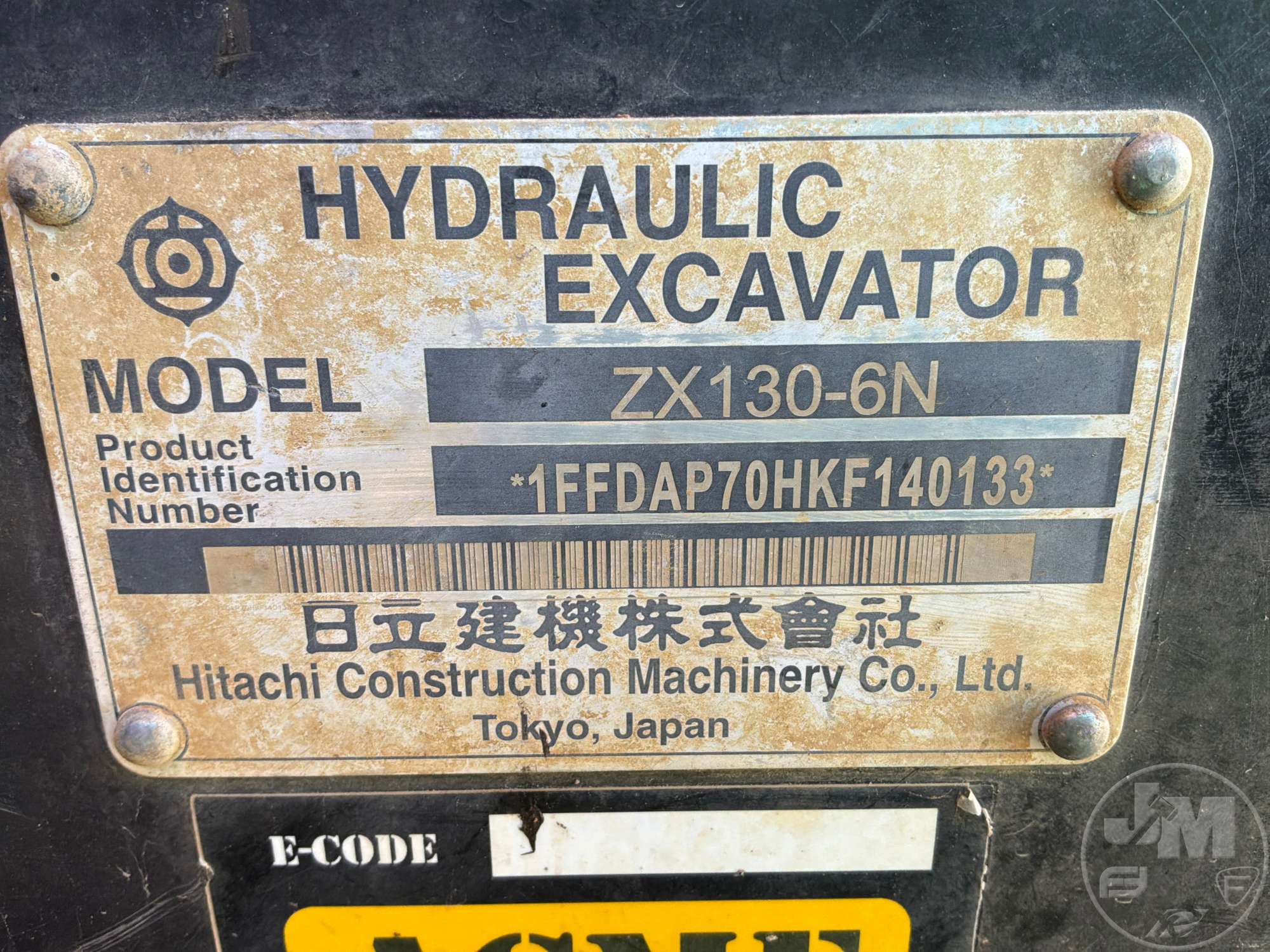 2019 Hitachi ZX130-6N