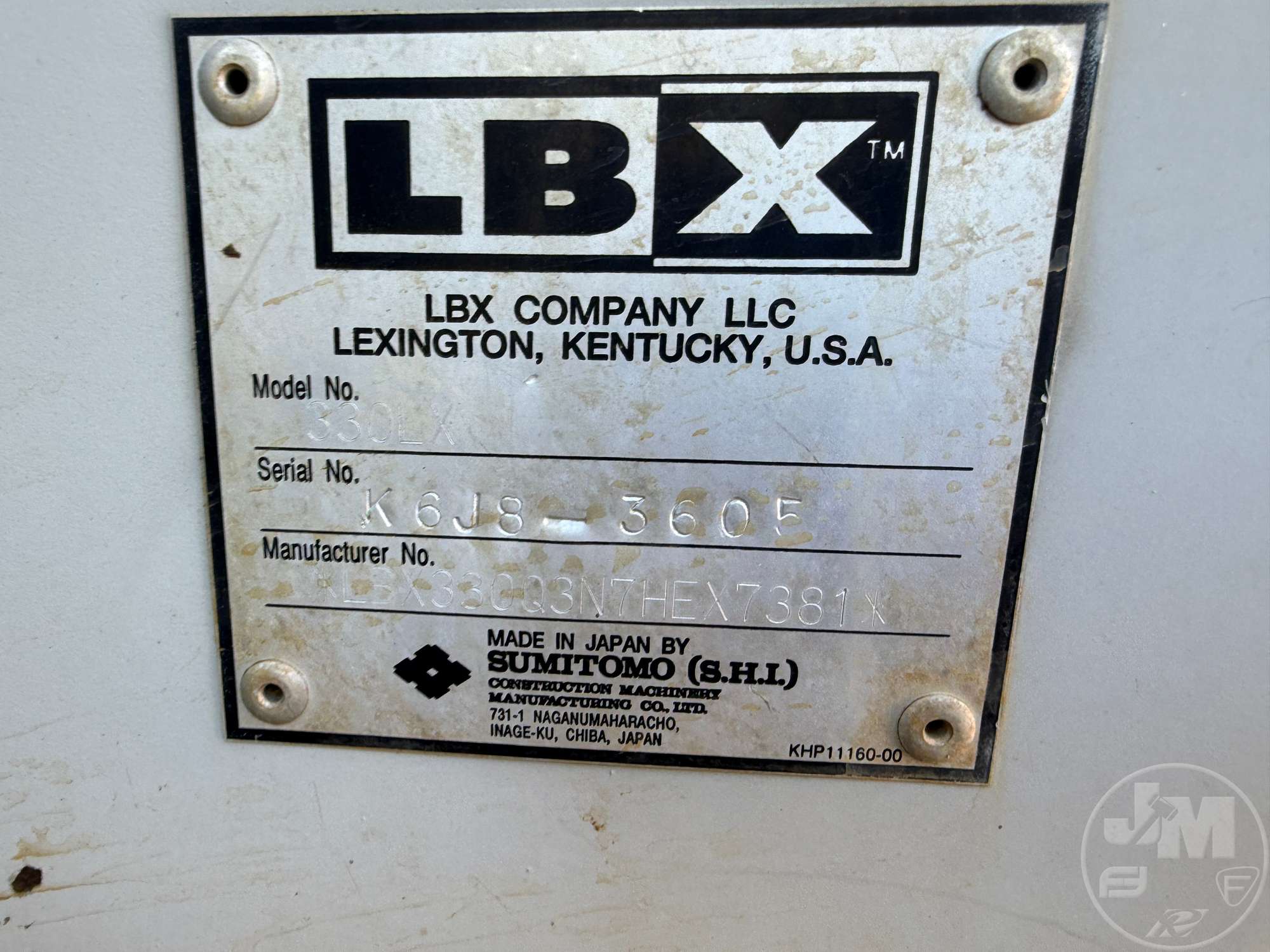 2016 Link-Belt 330 LX