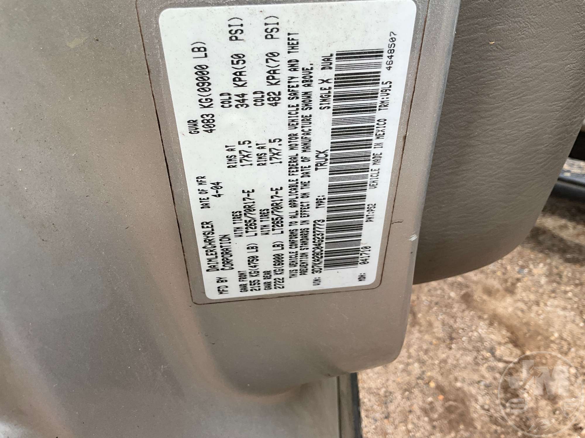 2004 Dodge RAM SLT