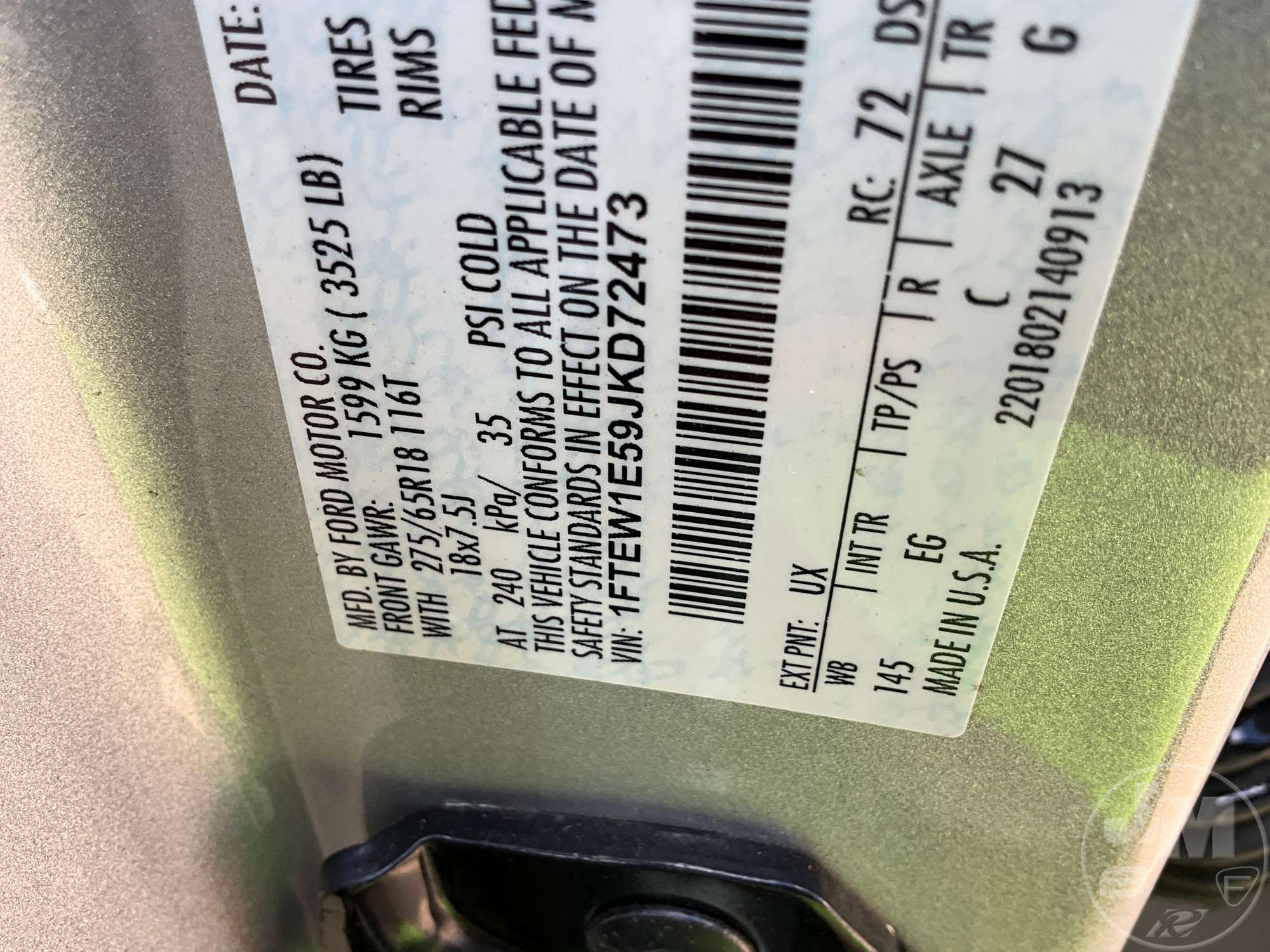 2018 Ford F-150 LARIAT