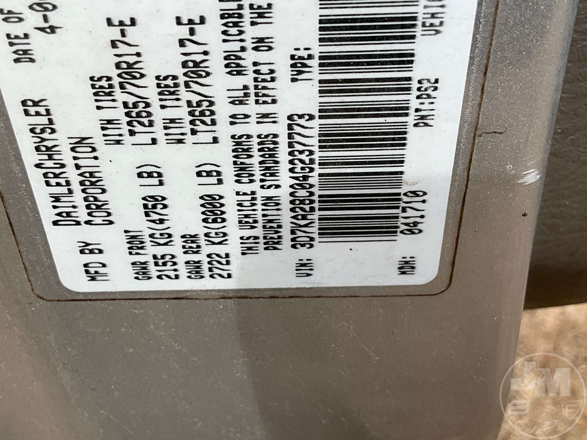 2004 Dodge RAM SLT