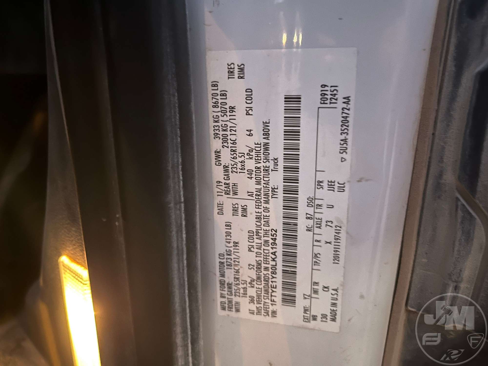 2020 Ford TRANSIT 150