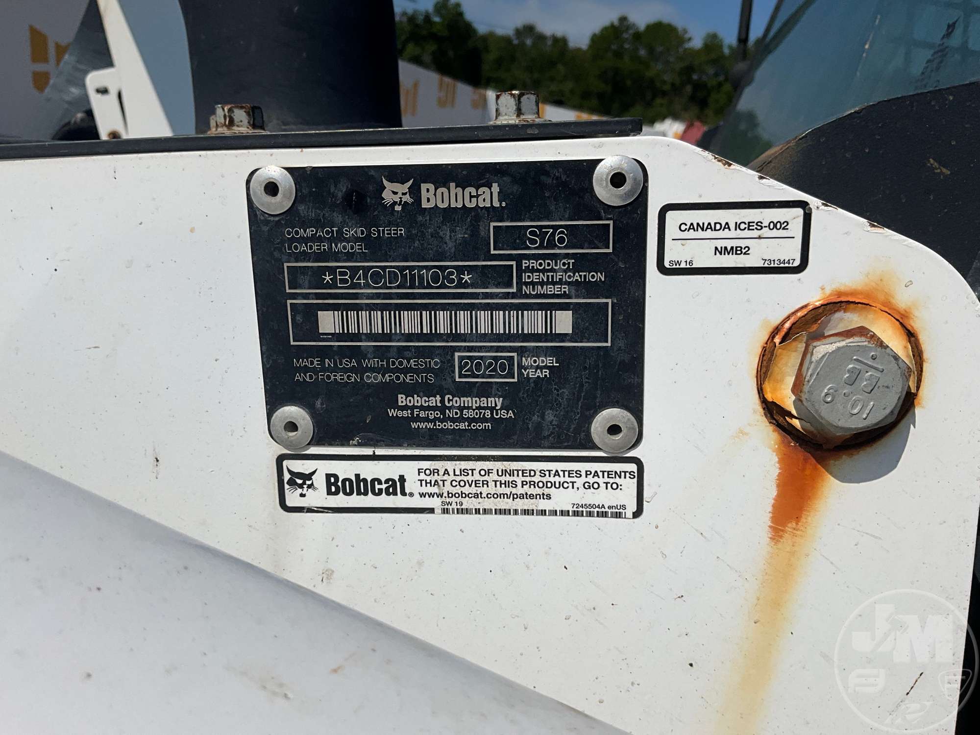 2020 Bobcat S76