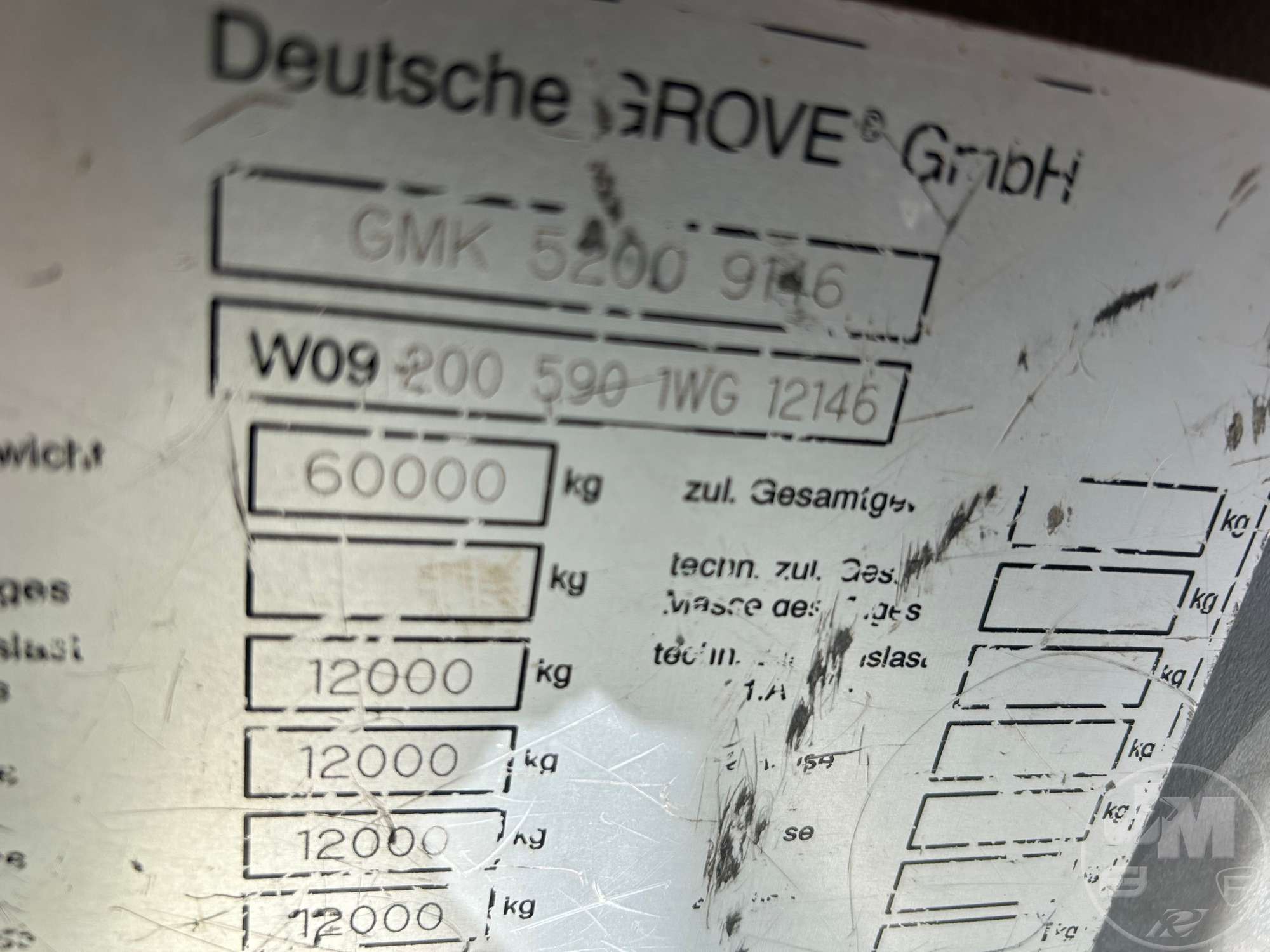 2001 Grove GMK5240