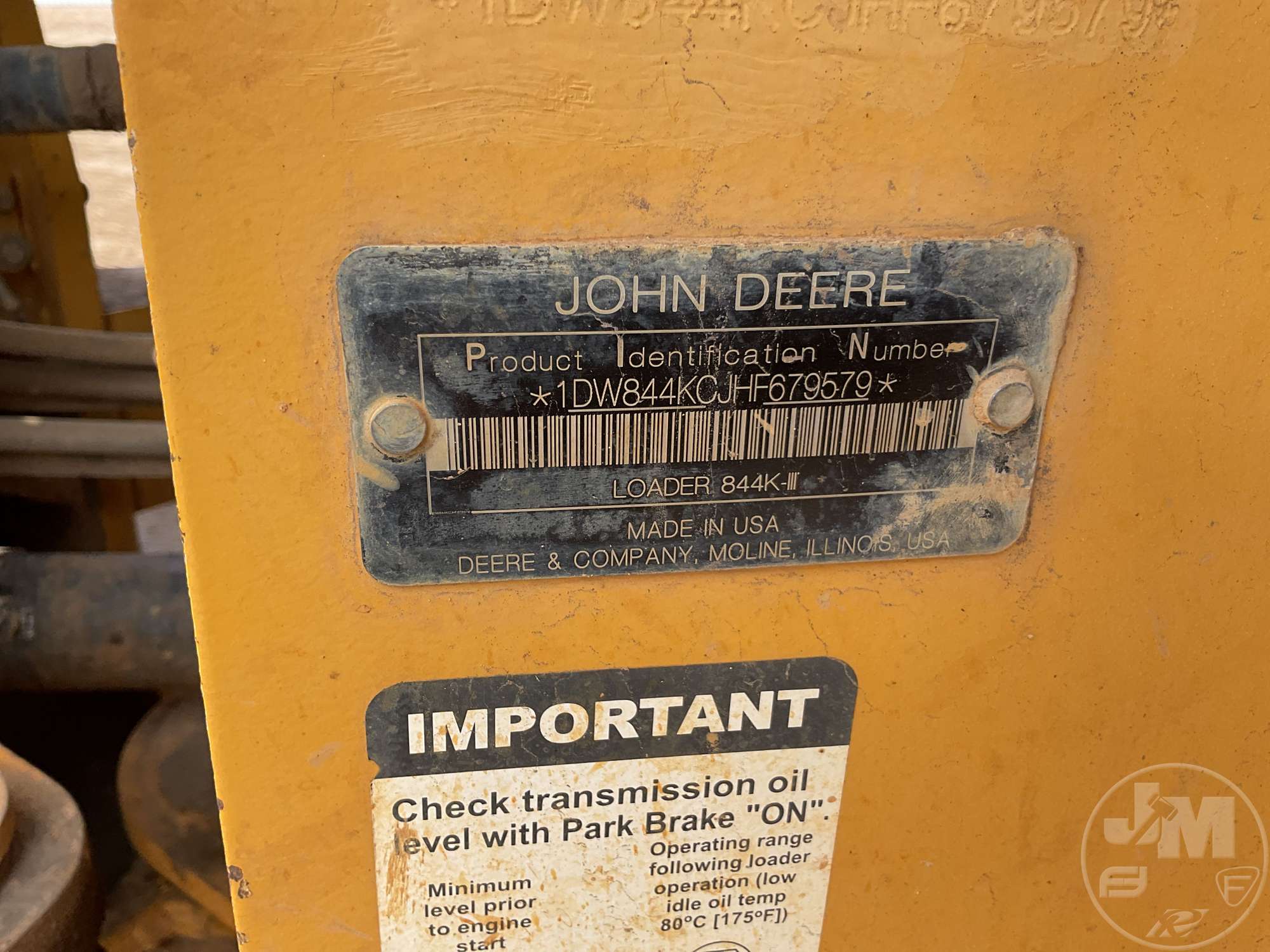 2017 John Deere 844K III