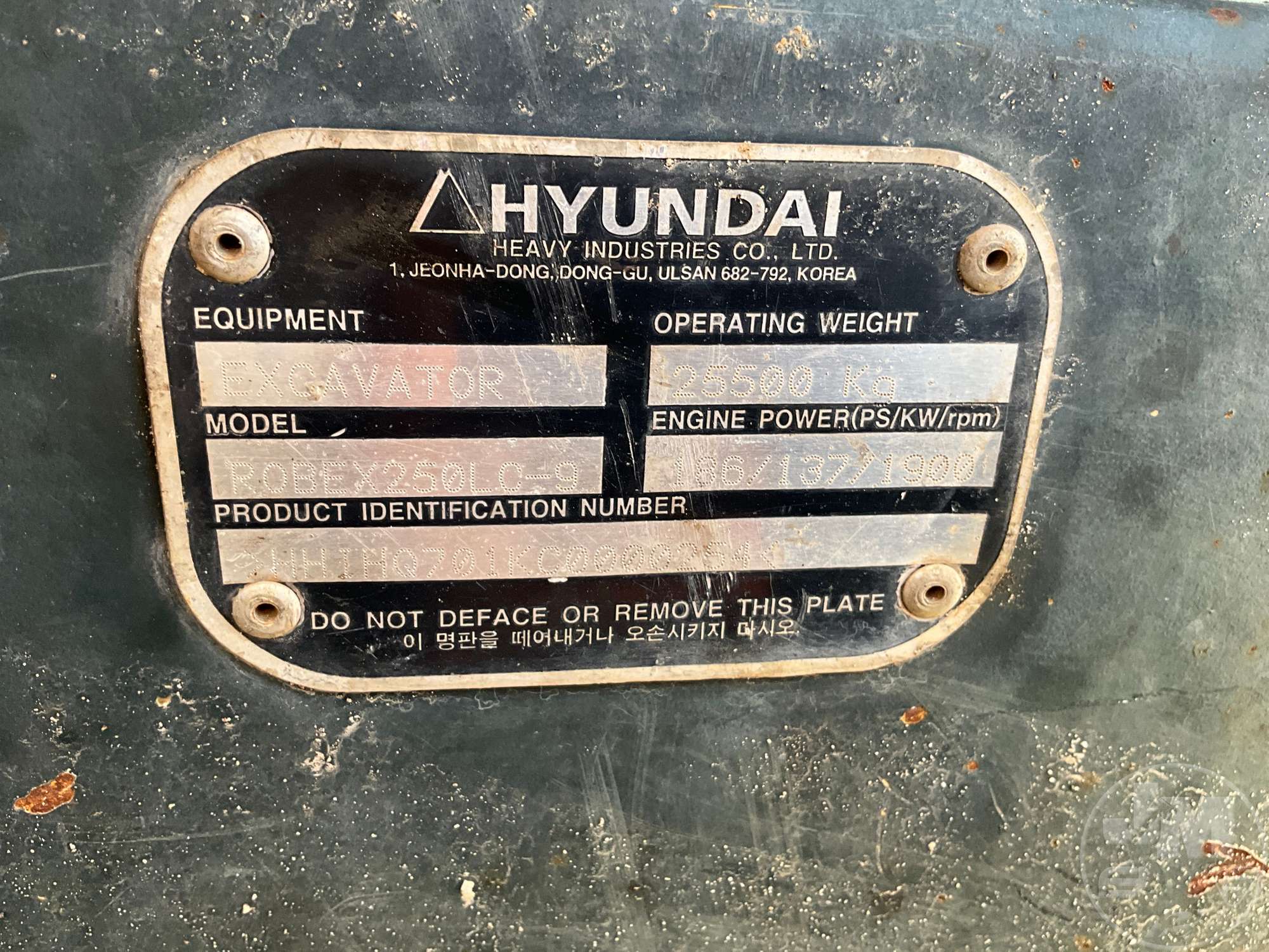 0 Hyundai ROBEX 250LC-9