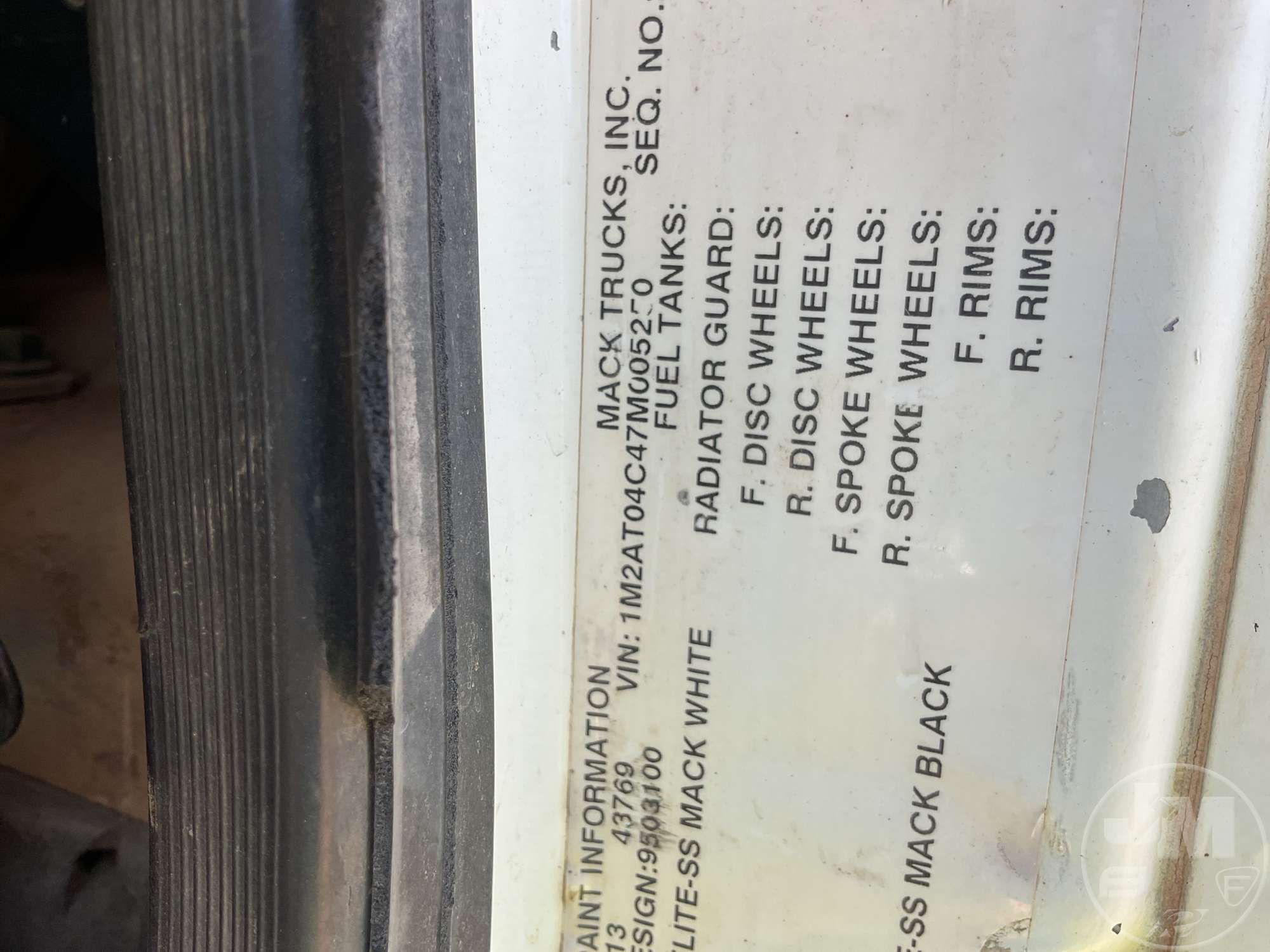 2007 Mack CTP GRANITE