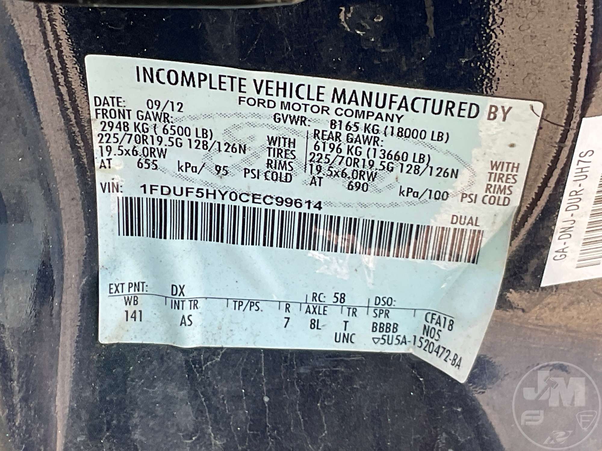 2012 Ford F-550