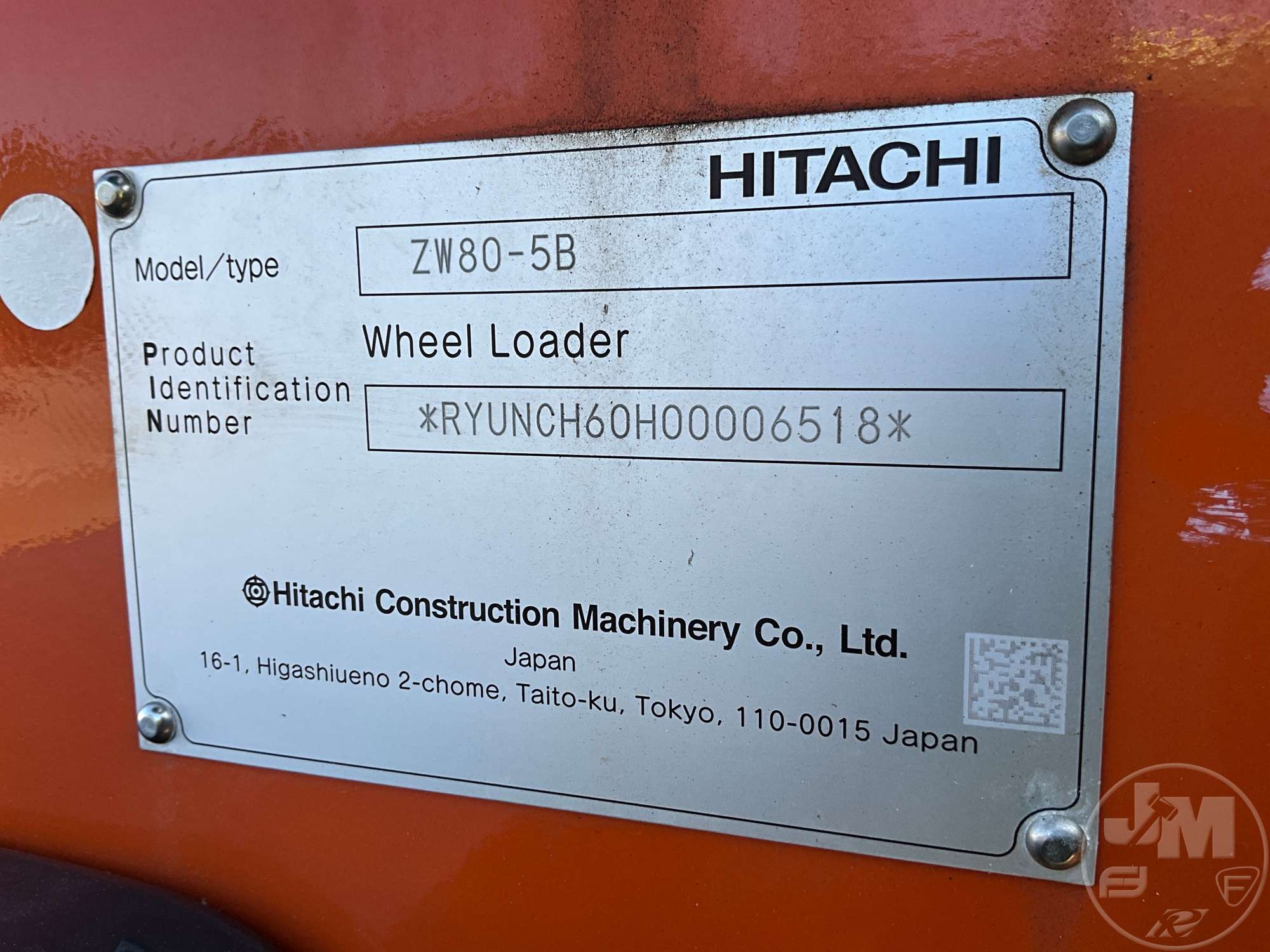 2024 Hitachi ZW80-5B