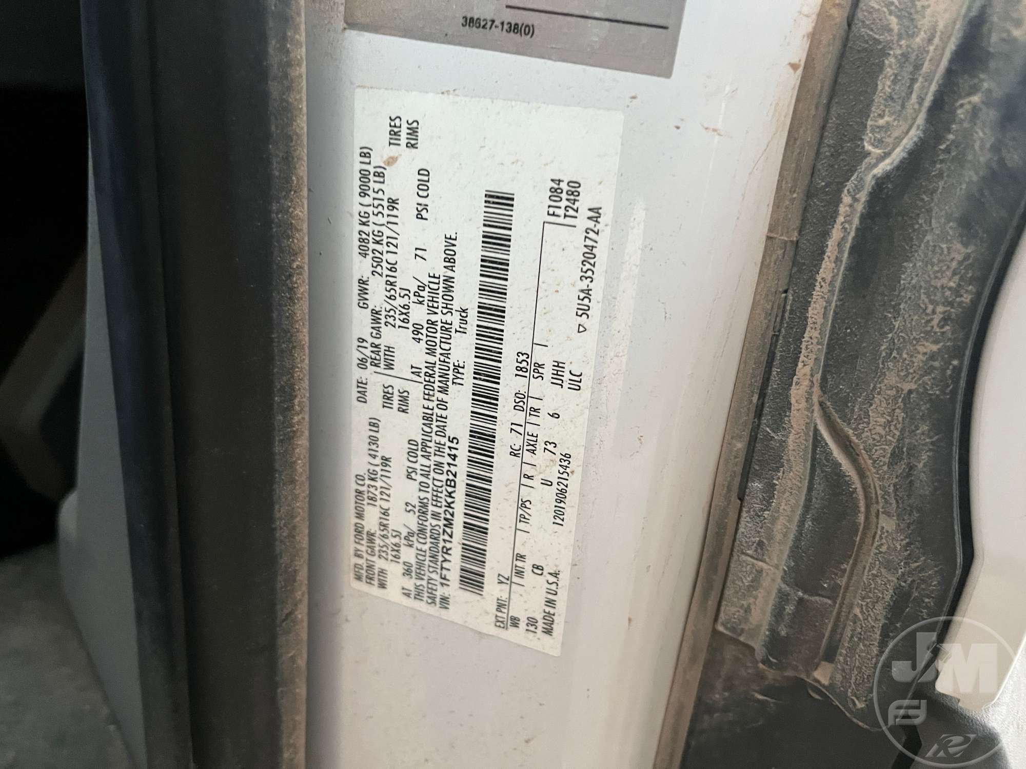 2019 Ford TRANSIT 250