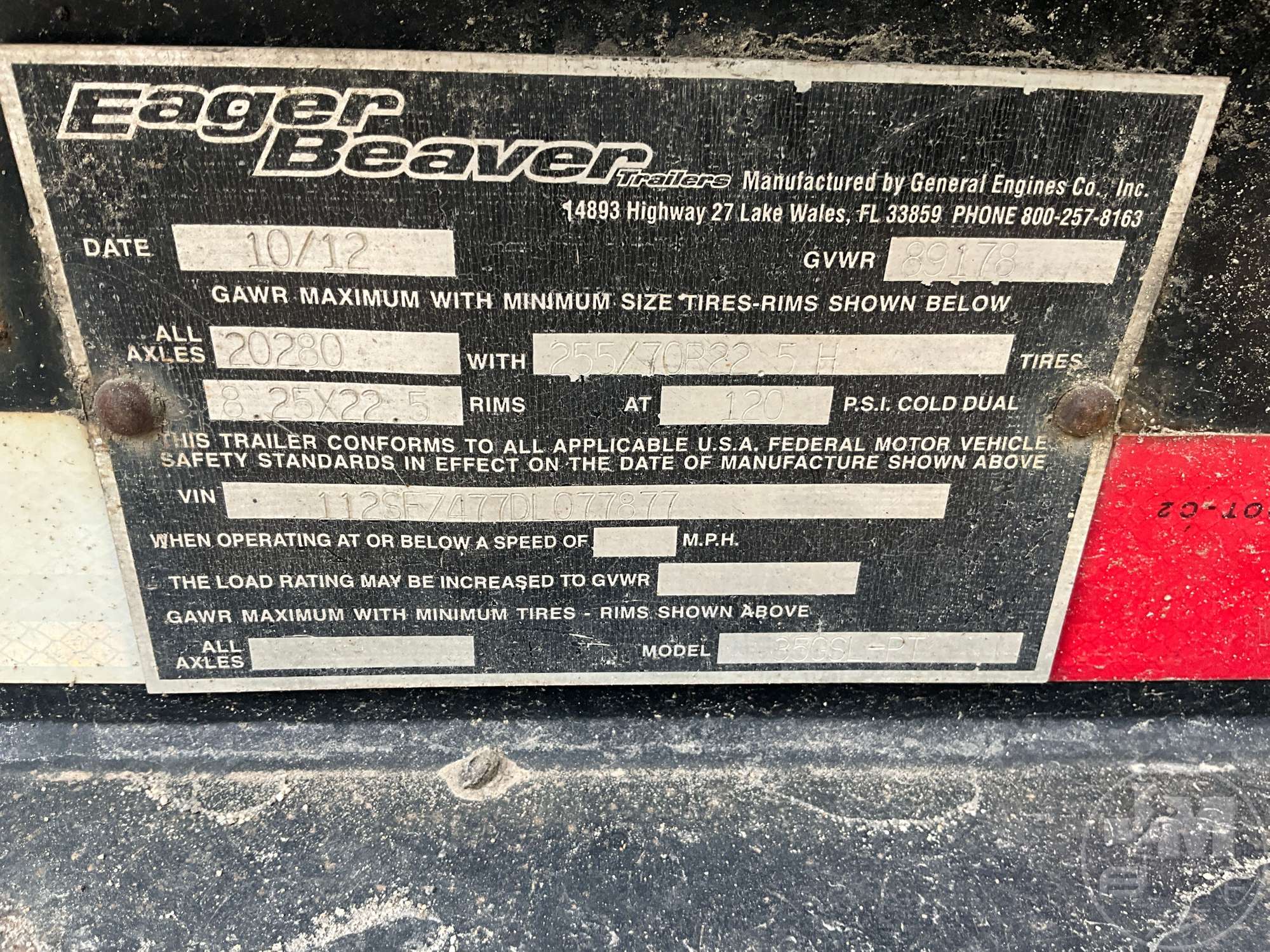 2013 Eager Beaver 35GSL-PT