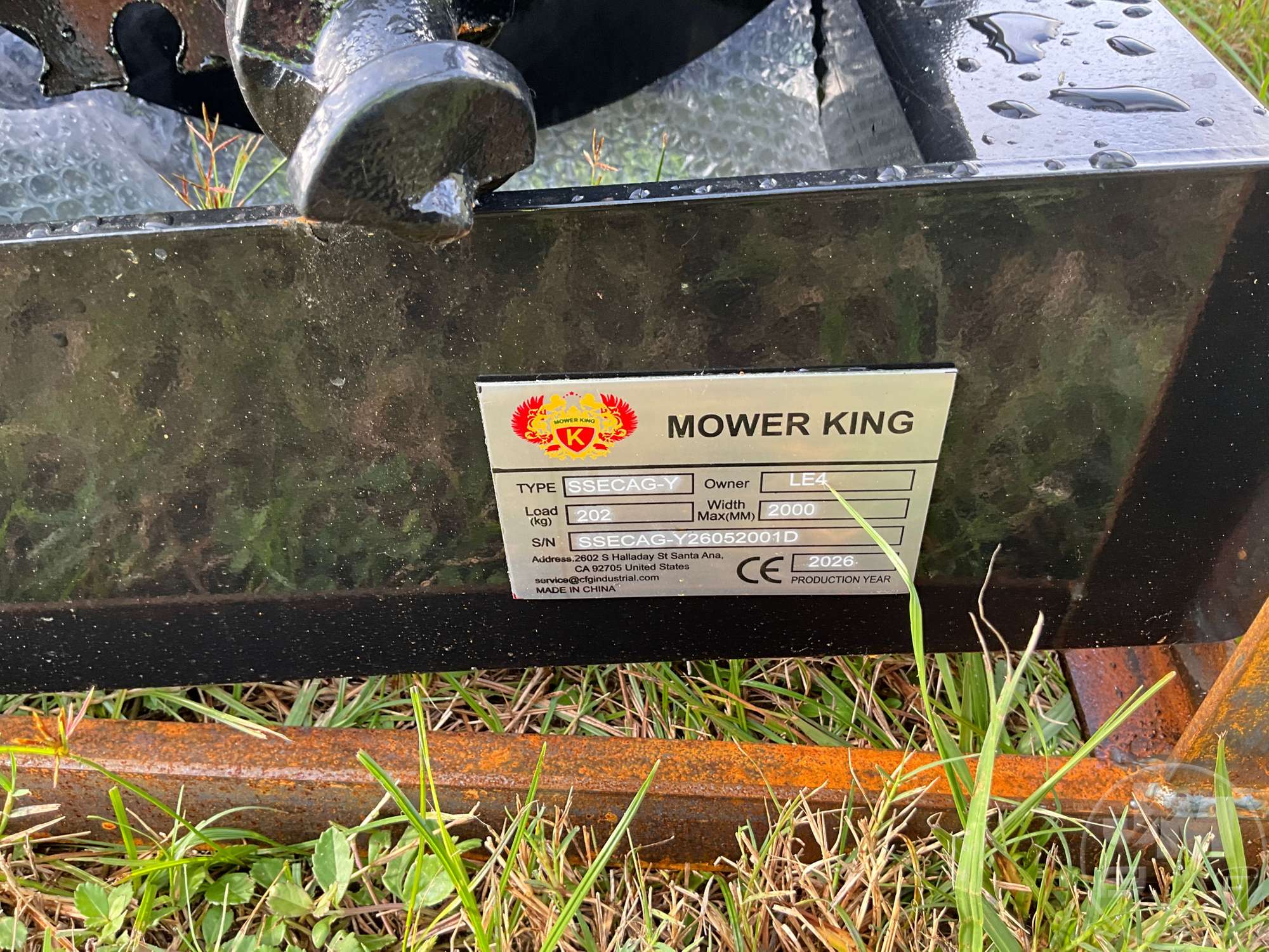 2026 Mower King SSECAG-Y 3 BIT
