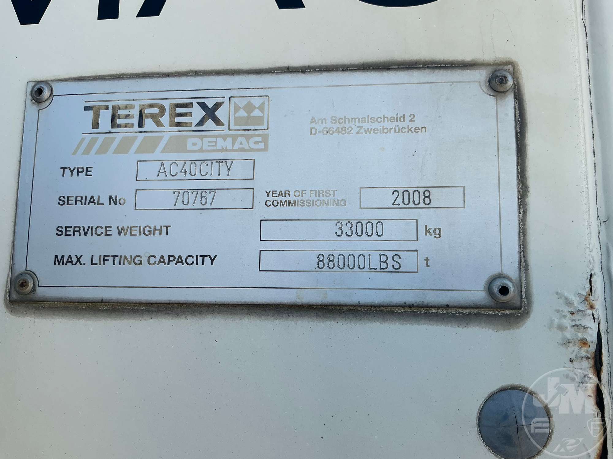 2008 Terex AC-40-1
