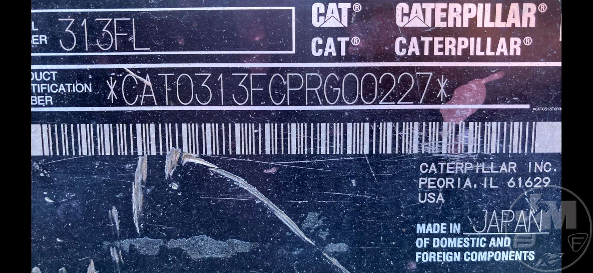 2017 Caterpillar 313F L